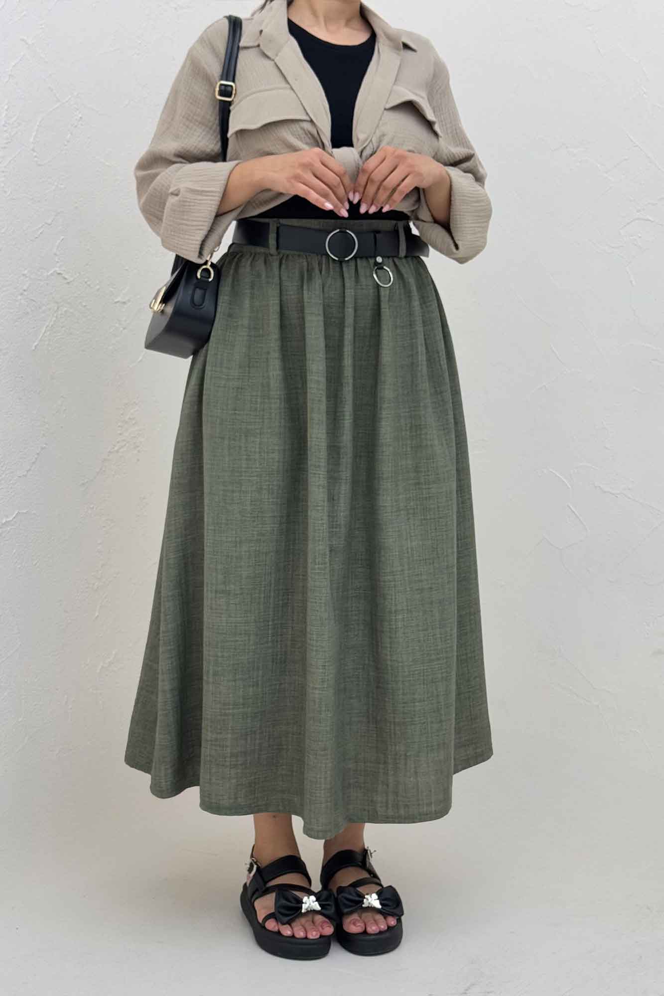 دامن بلند کمر پلدار شانتون راهدار