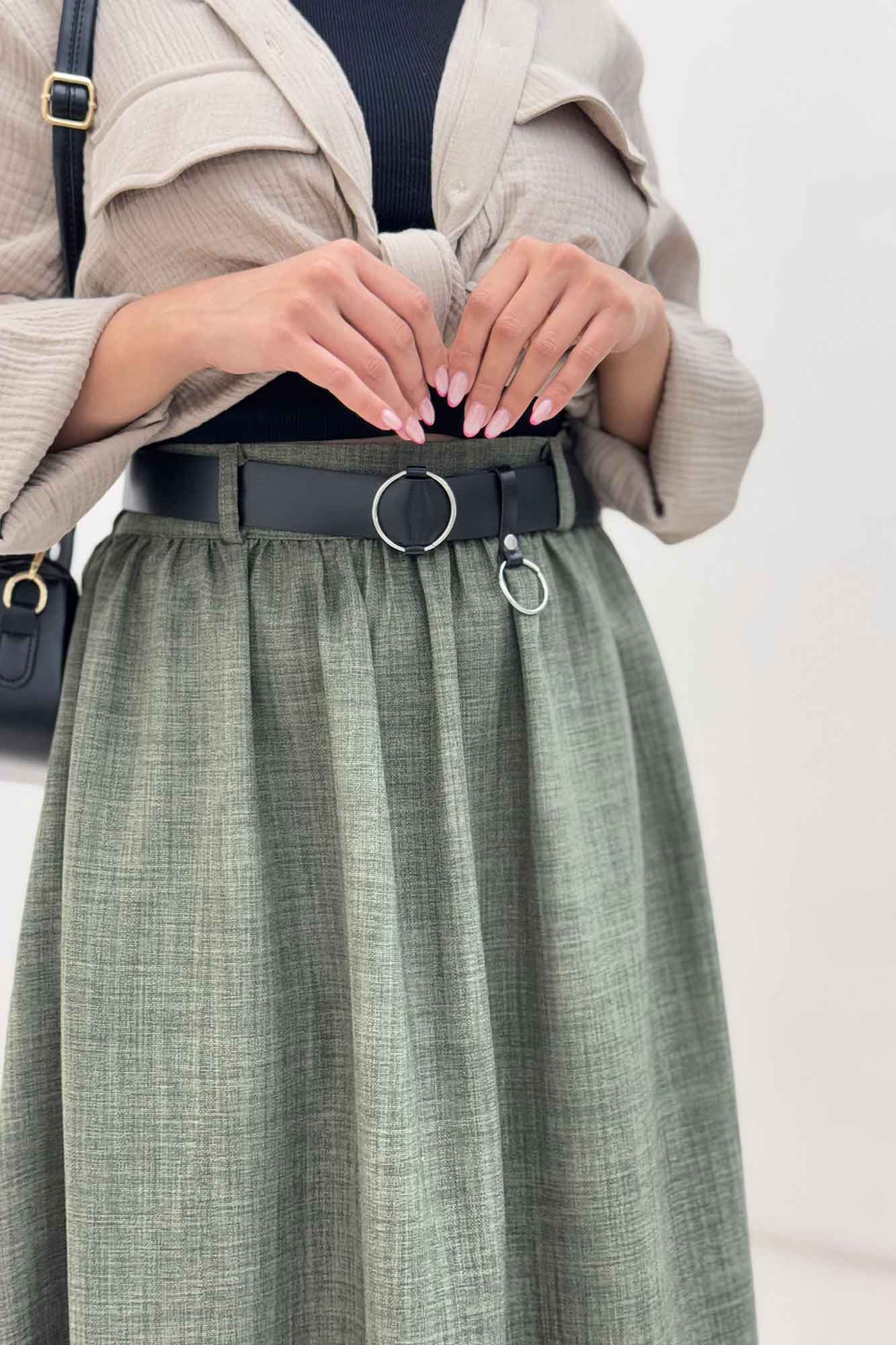 دامن بلند کمر پلدار شانتون راهدار