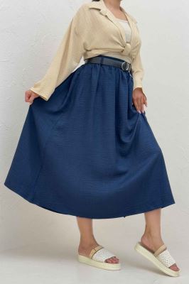 دامن بلند کمر پلدار شانتون 