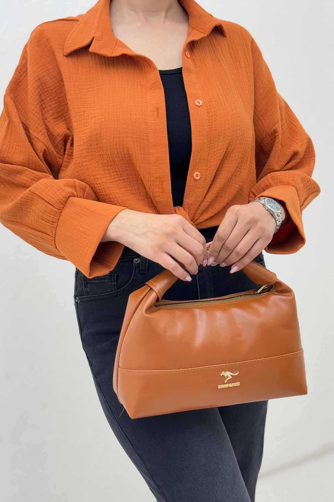 شومیز دبل فیس گره ای مچ دار