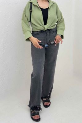 شومیز دبل فیس گره ای مچ دار