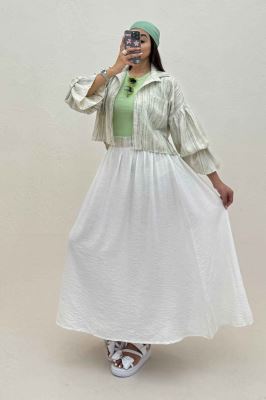 ست شومیز و دامن پرینتی کد 6