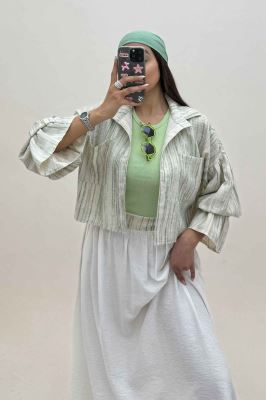 ست شومیز و دامن پرینتی کد 6