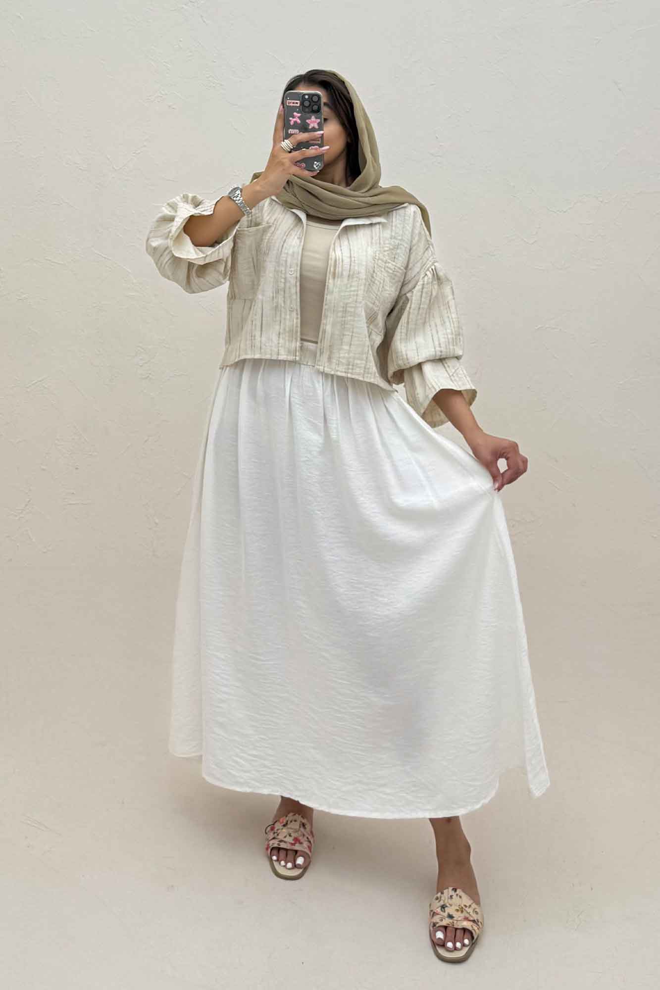 ست شومیز و دامن پرینتی کد 6