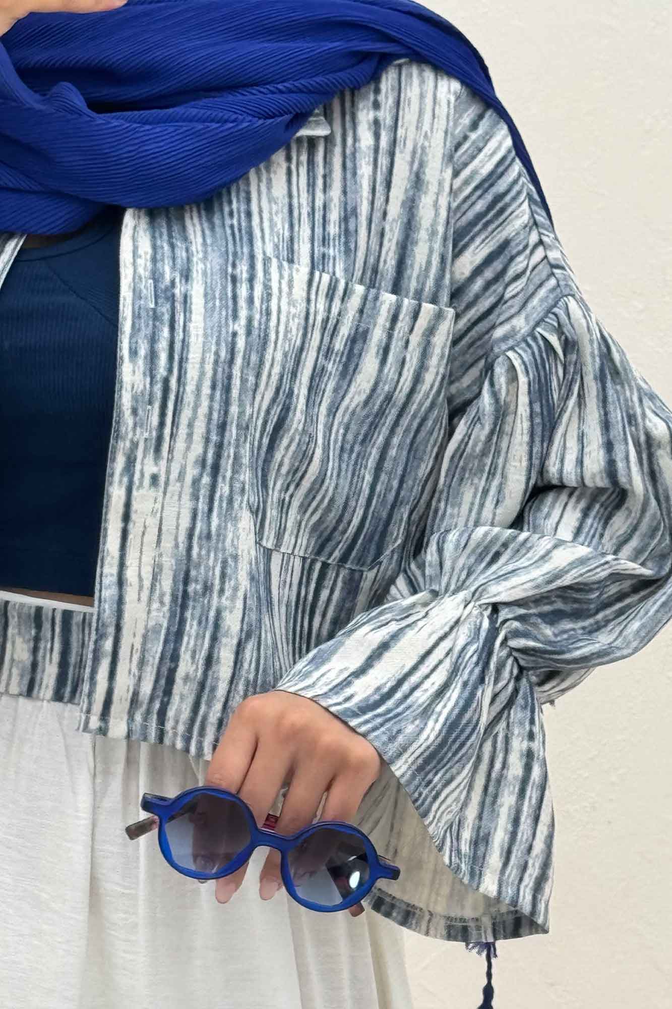 ست شومیز و دامن پرینتی کد 6