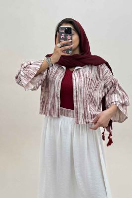 ست شومیز و دامن پرینتی کد 6