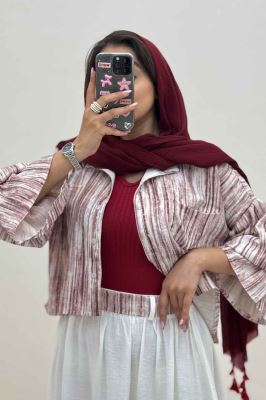 ست شومیز و دامن پرینتی کد 6