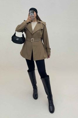 ترنچ کت سانتانا پشت چتری