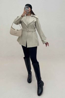 ترنچ کت سانتانا پشت چتری