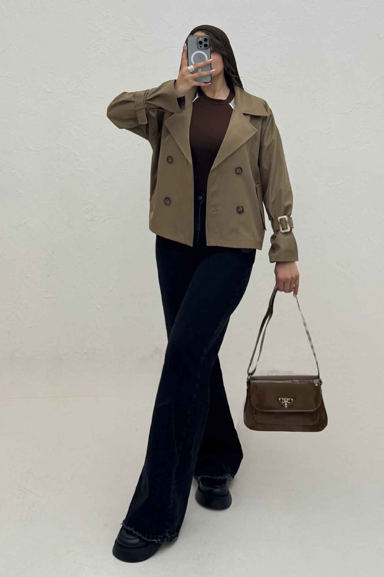 کت سانتانا آستین سگک چهار دکمه