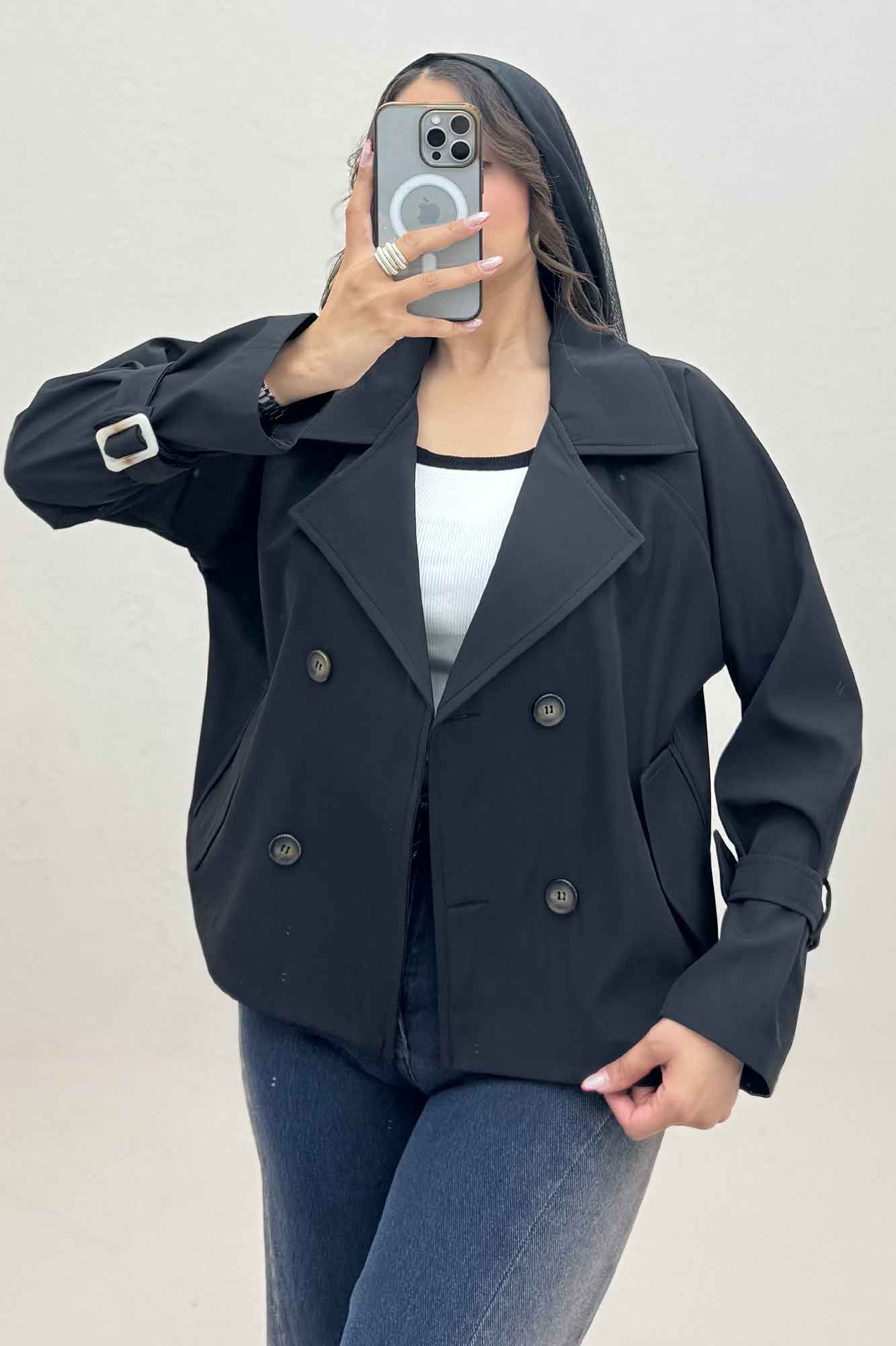 کت سانتانا آستین سگک چهار دکمه