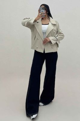 کت سانتانا آستین سگک چهار دکمه