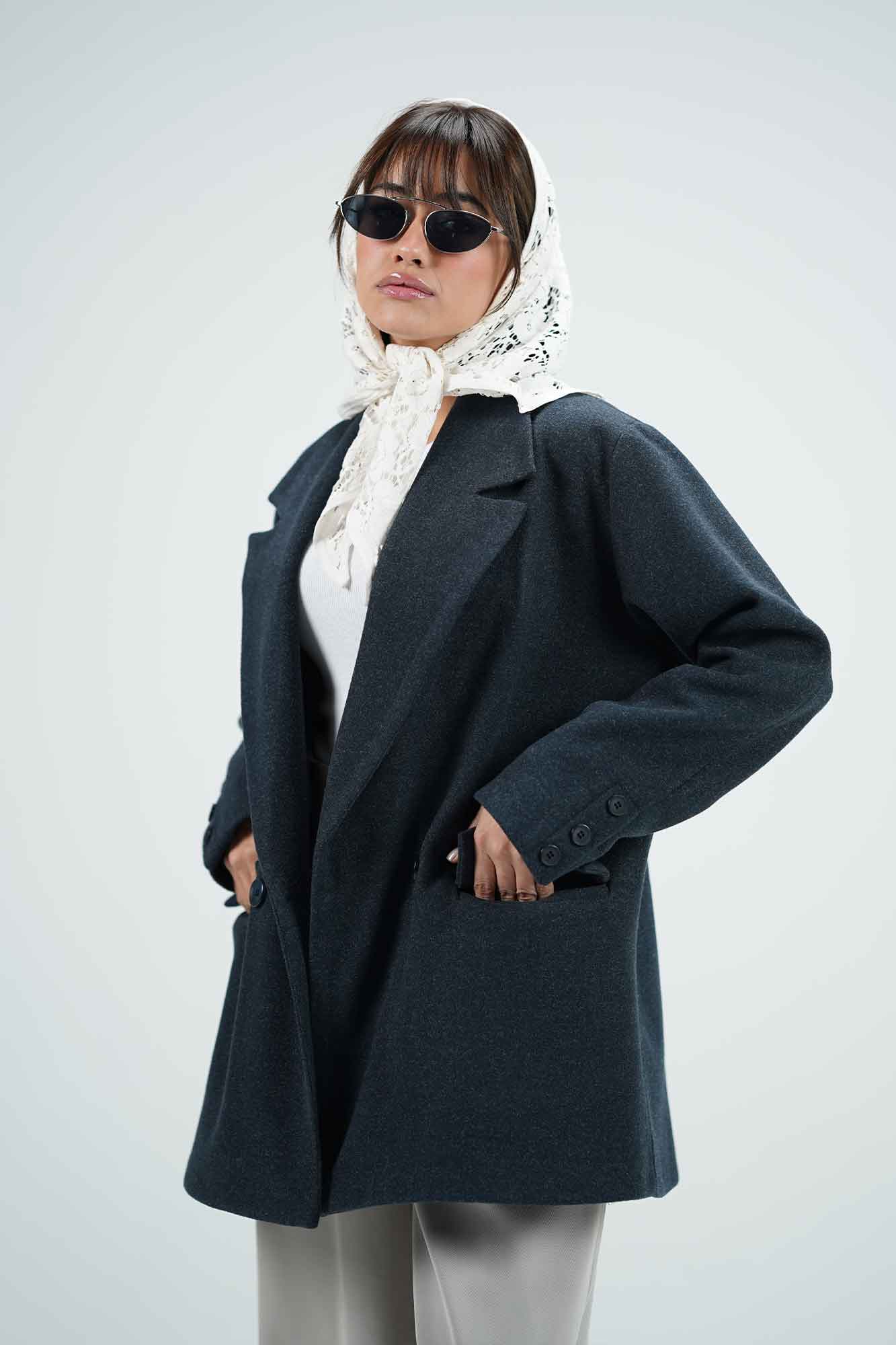 پالتو فوتر سه جیب آستردار آدیا