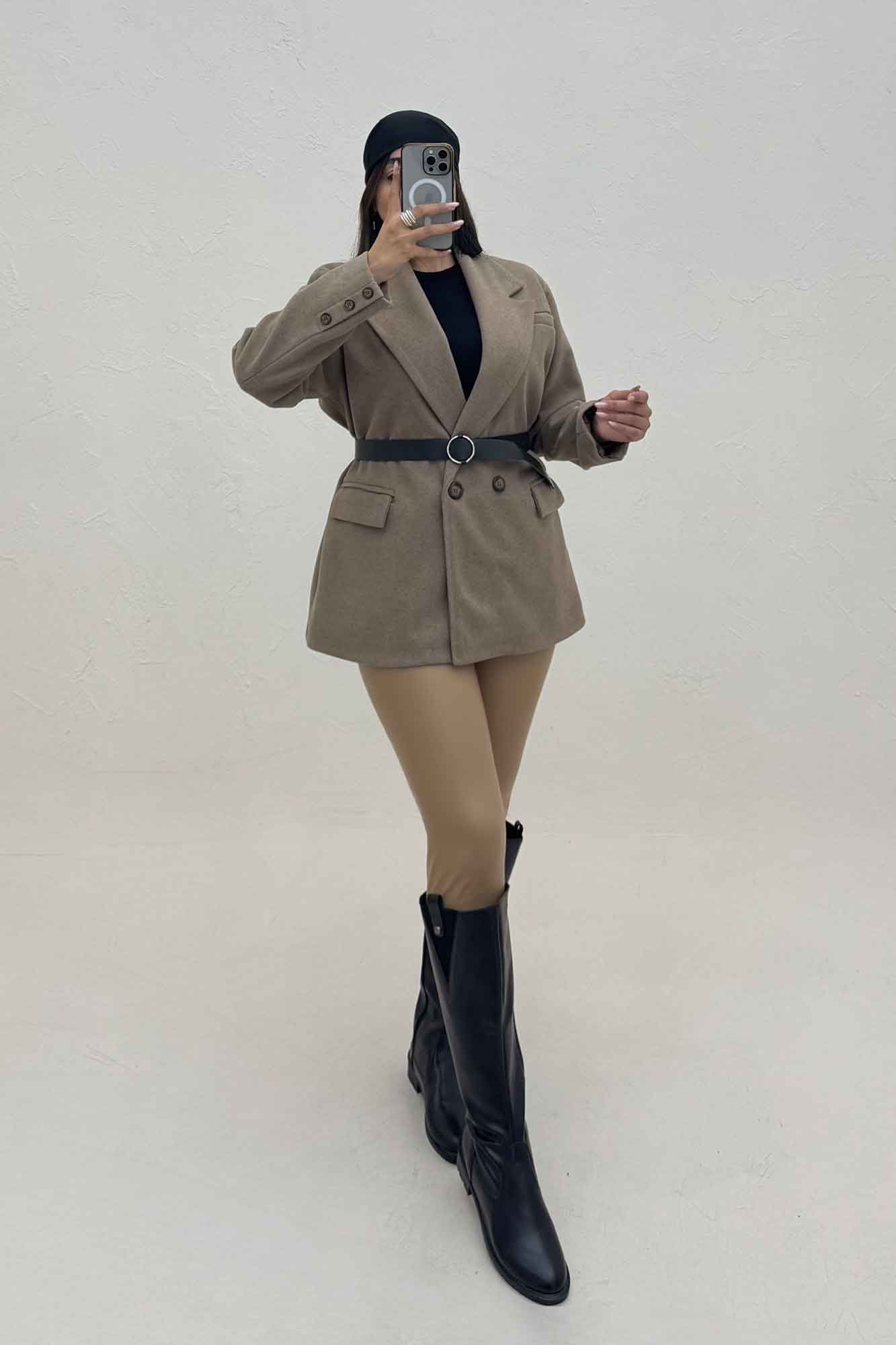 پالتو فوتر سه جیب آستردار آدیا