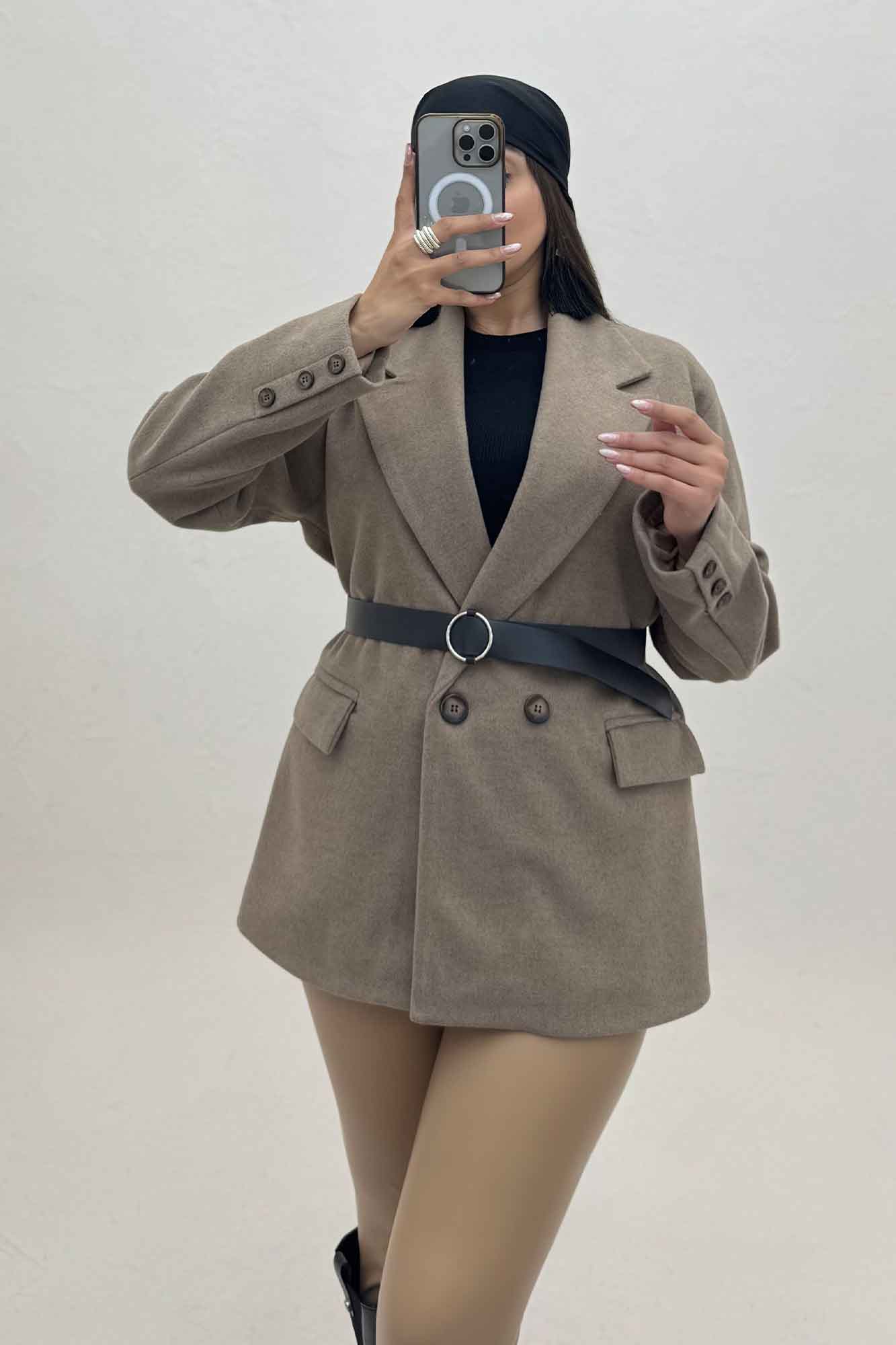 پالتو فوتر سه جیب آستردار آدیا