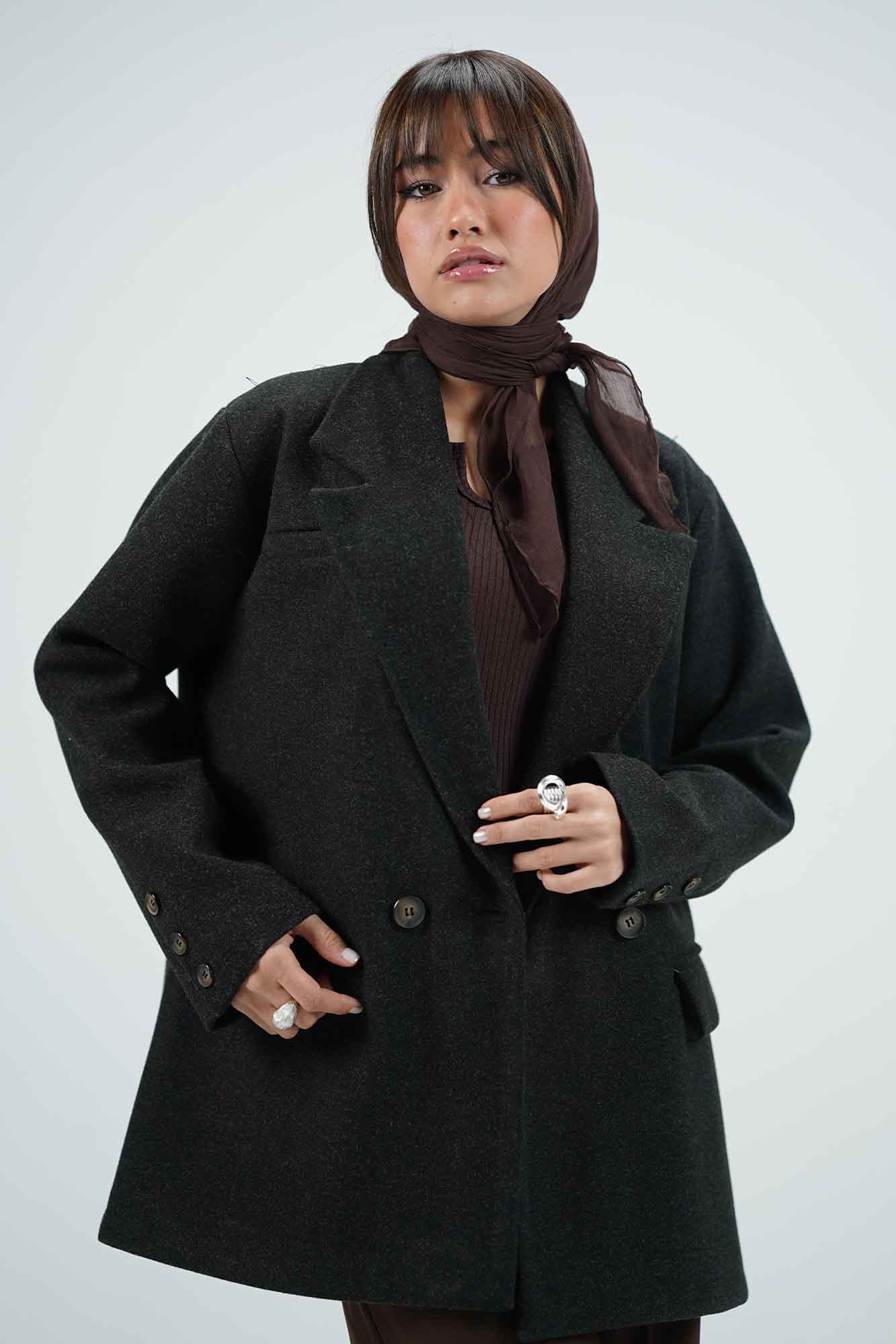 پالتو فوتر سه جیب آستردار آدیا