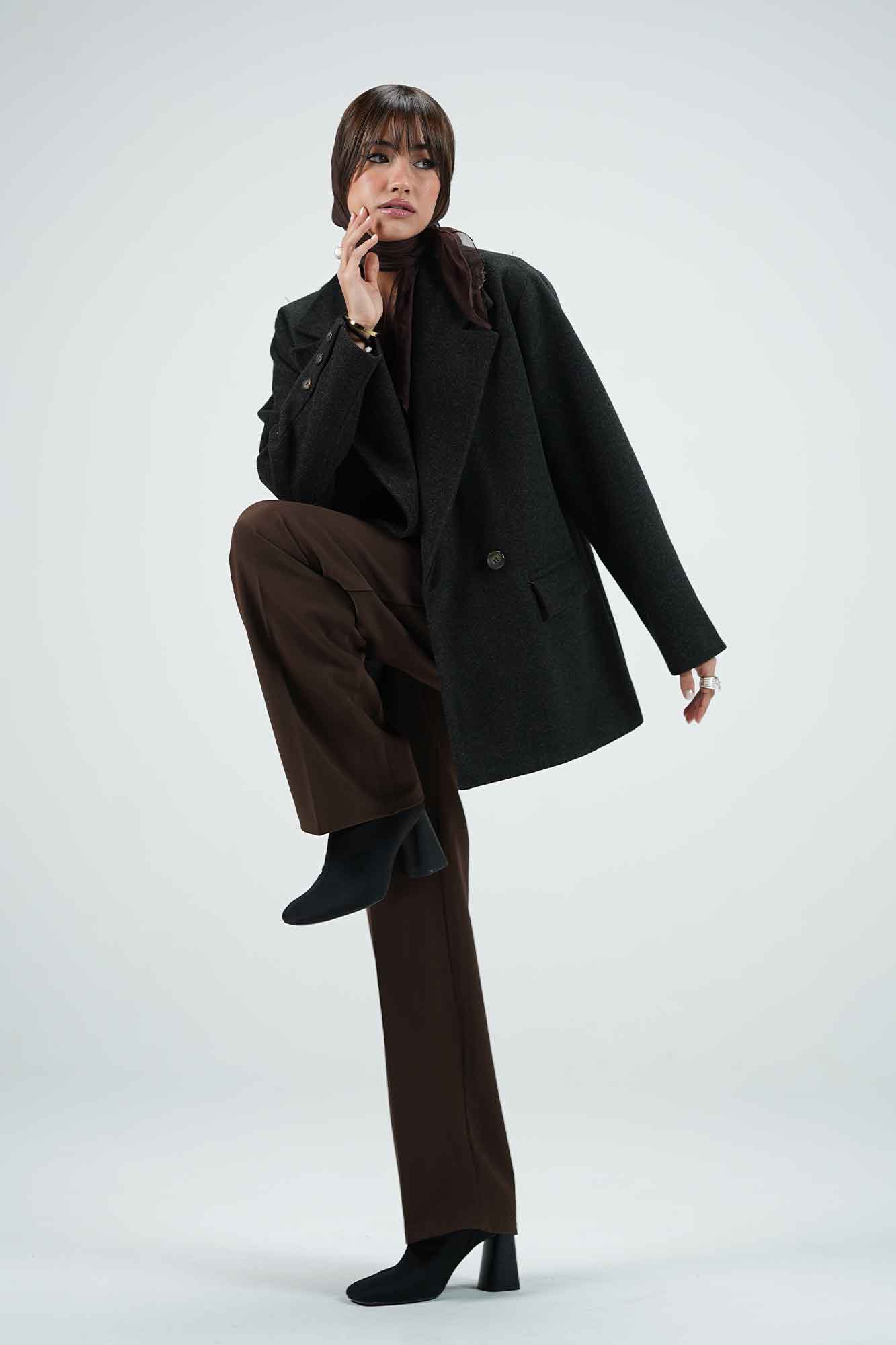 پالتو فوتر سه جیب آستردار آدیا