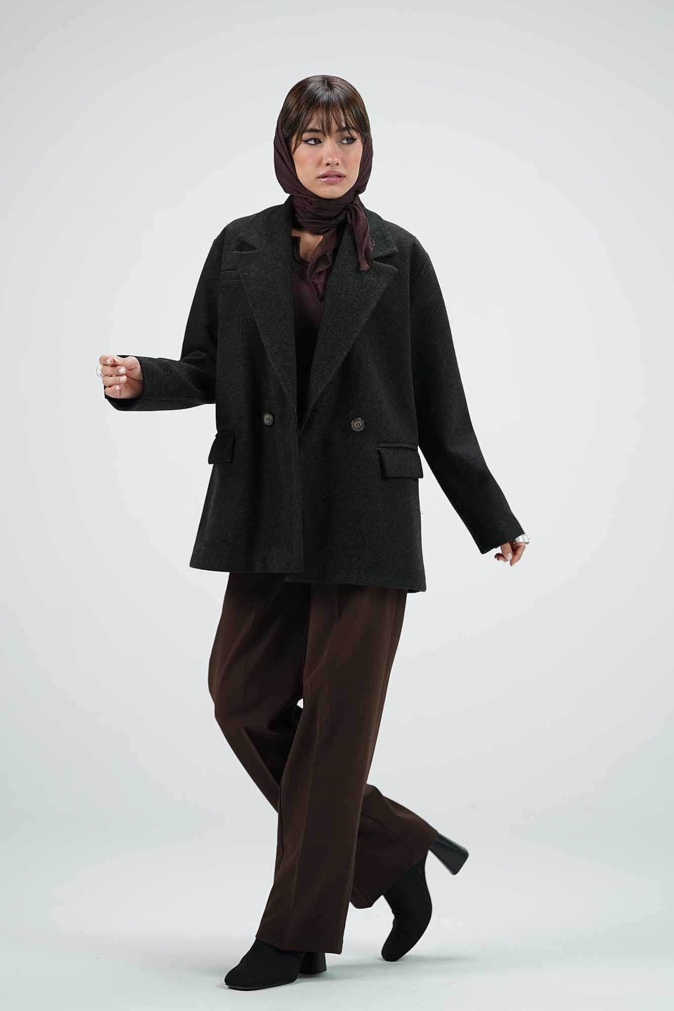 پالتو فوتر سه جیب آستردار آدیا