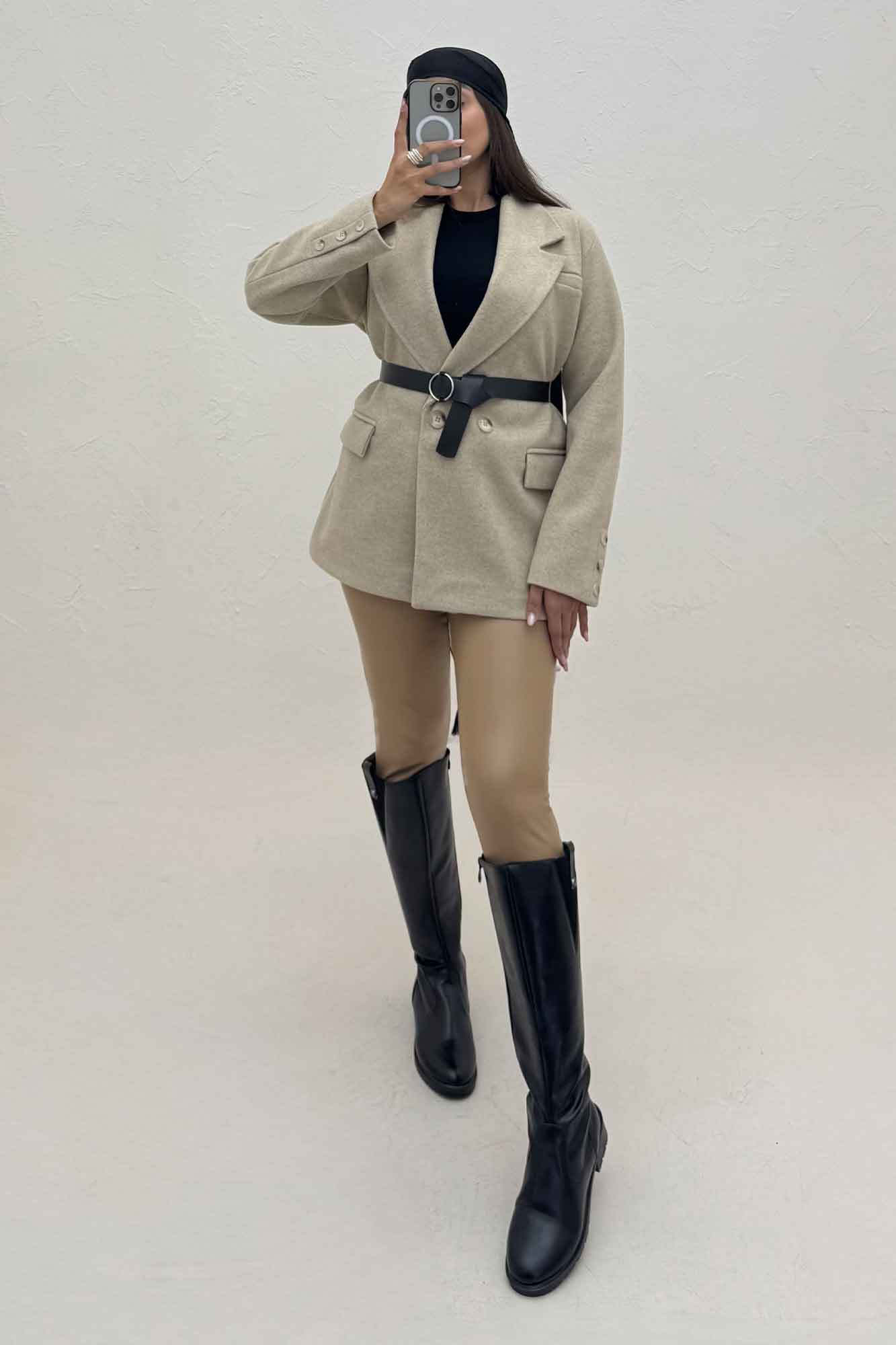 پالتو فوتر سه جیب آستردار آدیا