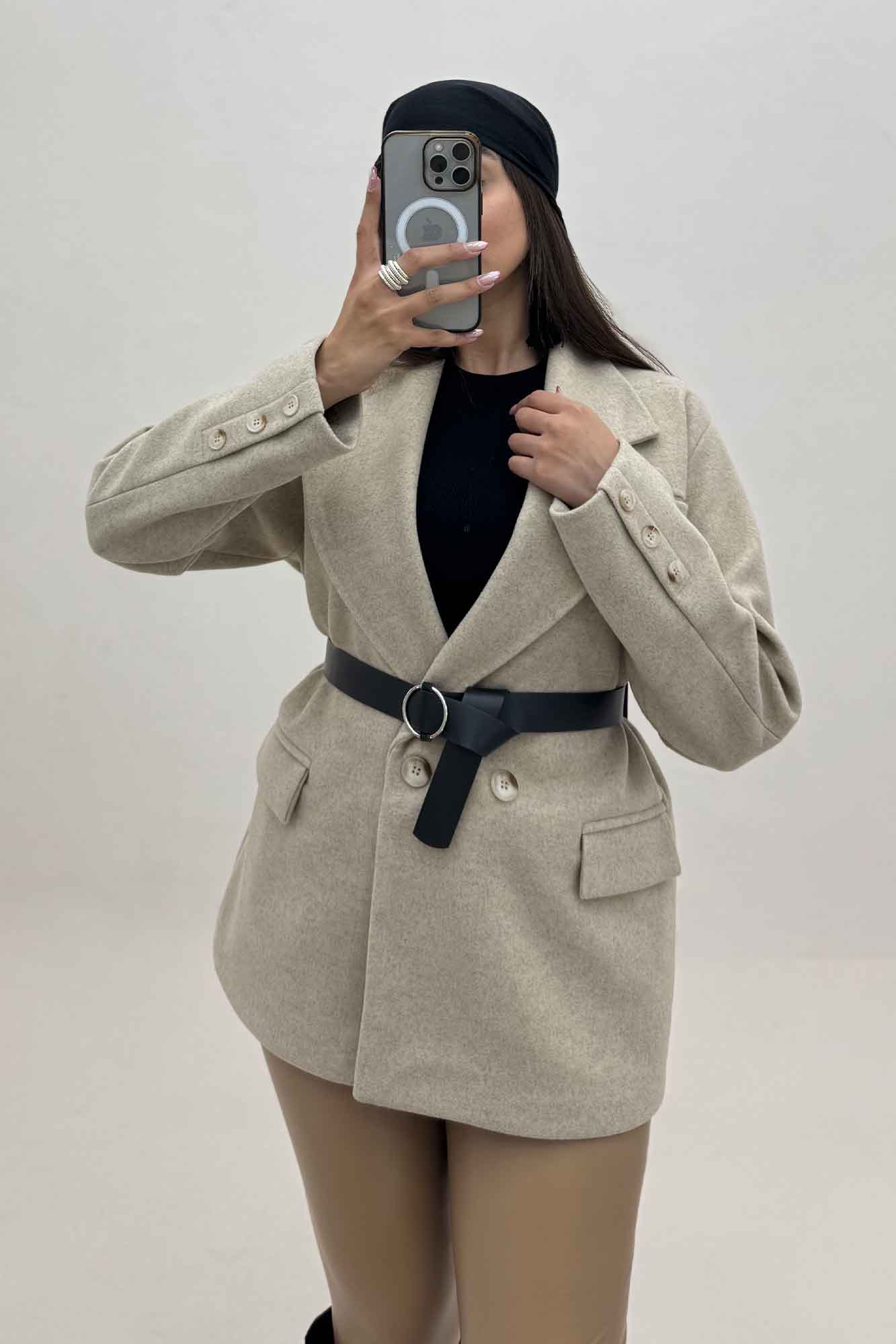 پالتو فوتر سه جیب آستردار آدیا