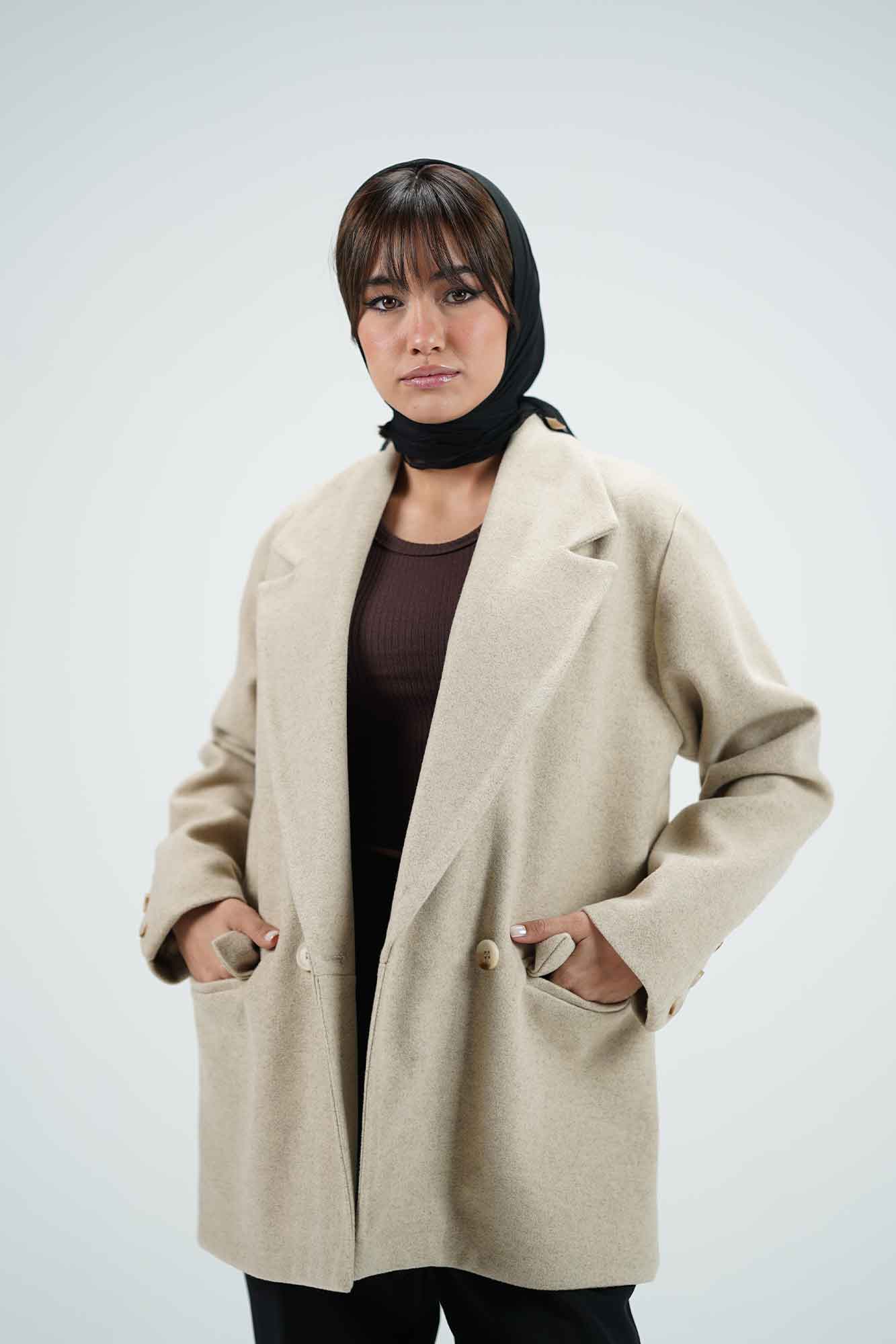 پالتو فوتر سه جیب آستردار آدیا