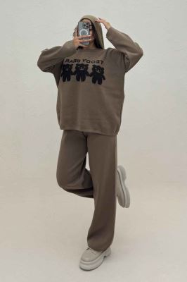 ست دورس و شلوار بافت سه خرس 419