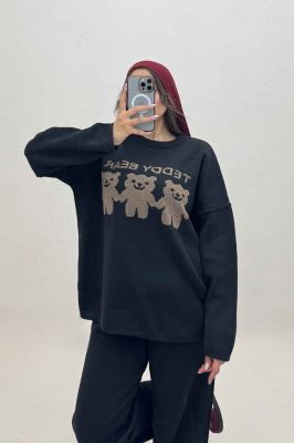 ست دورس و شلوار بافت سه خرس 419