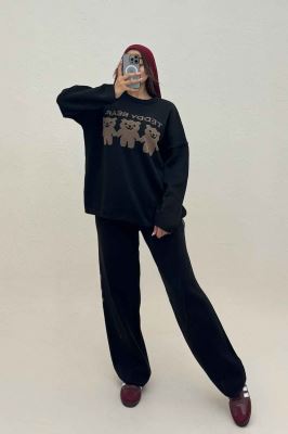 ست دورس و شلوار بافت سه خرس 419