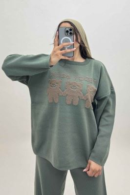 ست دورس و شلوار بافت سه خرس 419