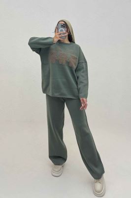 ست دورس و شلوار بافت سه خرس 419