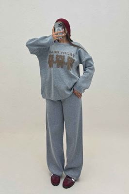 ست دورس و شلوار بافت سه خرس 419