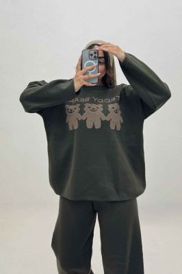 ست دورس و شلوار بافت سه خرس 419