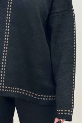 ست دورس و شلوار بافت لش پرفراژ  406