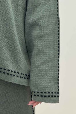 ست دورس و شلوار بافت لش پرفراژ  406