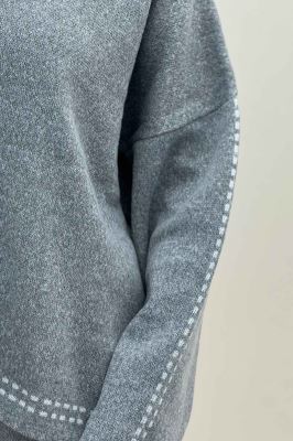 ست دورس و شلوار بافت لش پرفراژ  406