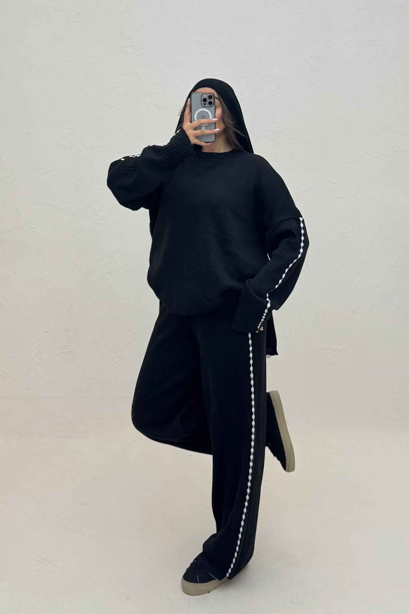 ست دورس و شلوار بافت 404