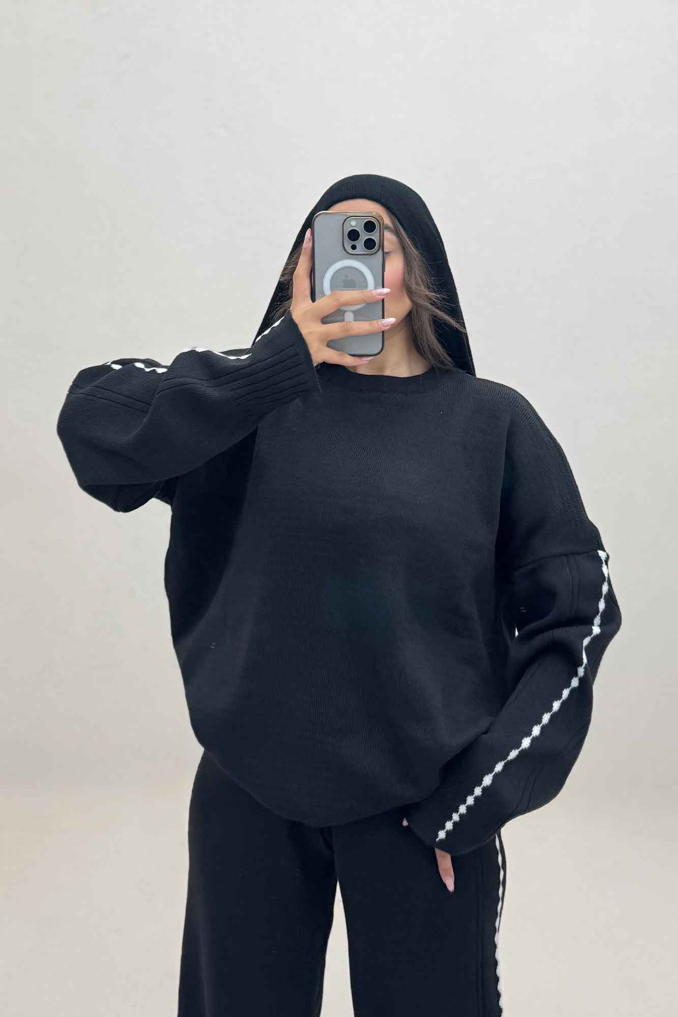 ست دورس و شلوار بافت 404