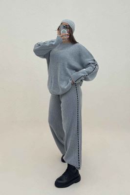 ست دورس و شلوار بافت 404