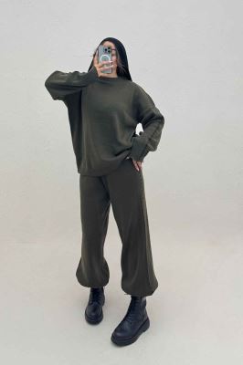 ست دورس و شلوار بافت 404