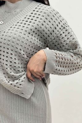 ست کت و سارافن پنجره ای بافت