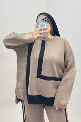 ست دورس و شلوار بافت لاین 412