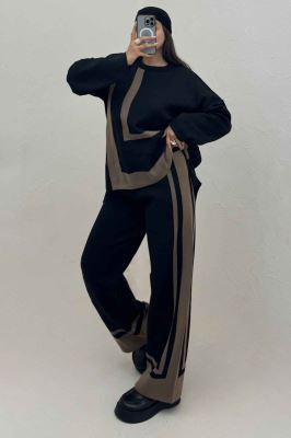 ست دورس و شلوار بافت لاین 412