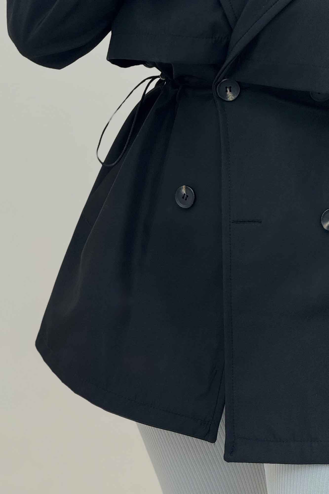 ترنچ کت کمرگت دار سانتانا