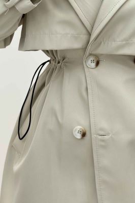 ترنچ کت کمرگت دار سانتانا