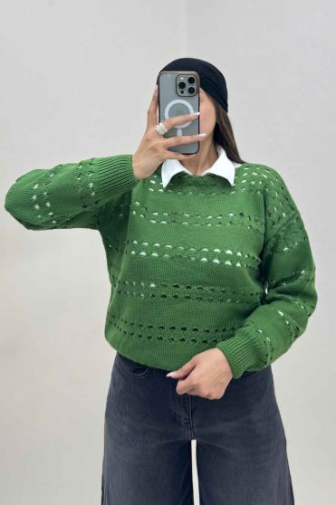 بلوز بافت موازی کد 441