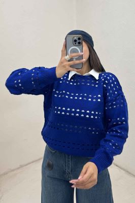 بلوز بافت موازی کد 441