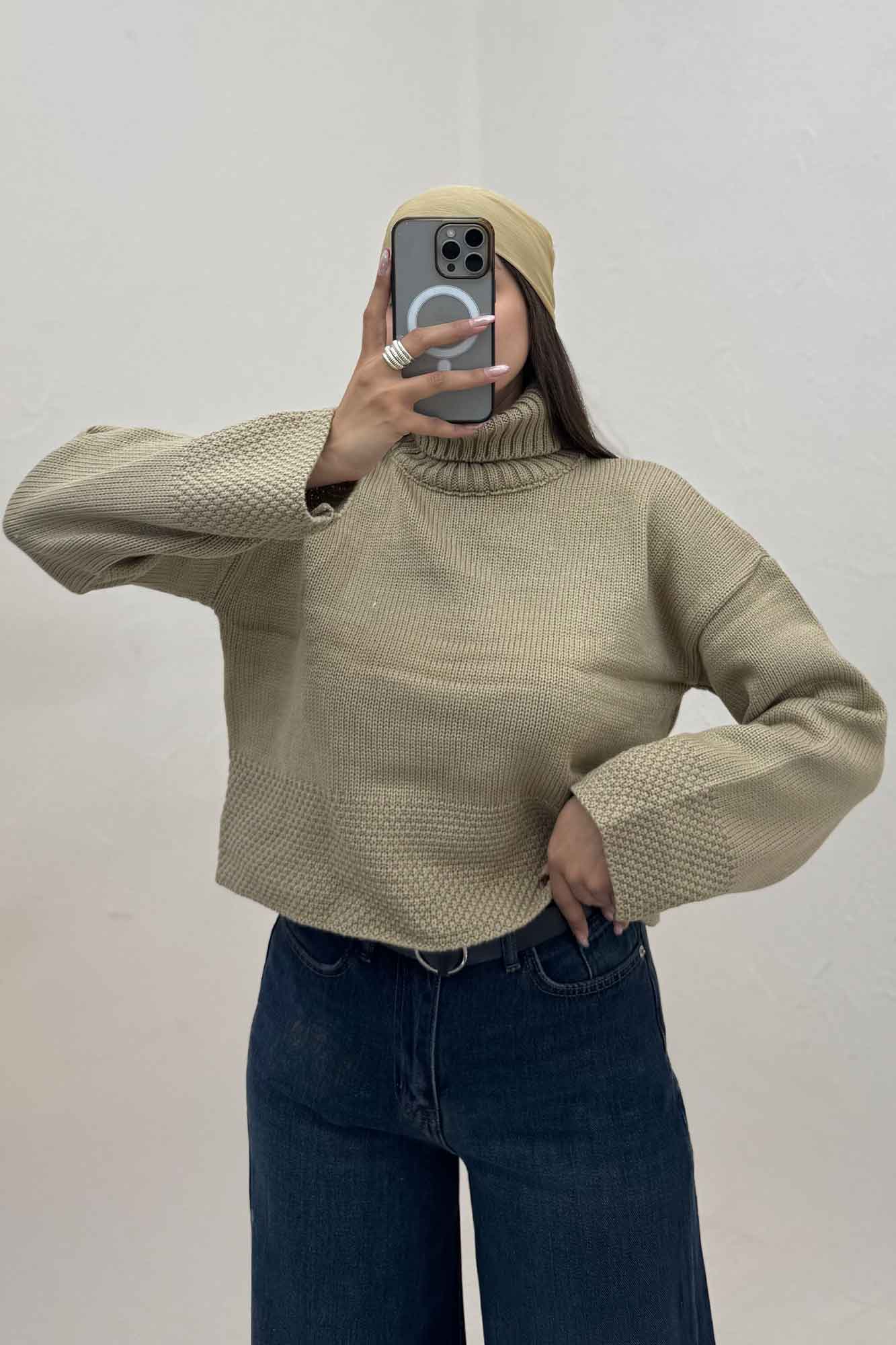 بلوز بافت یقه اسکی کد 466