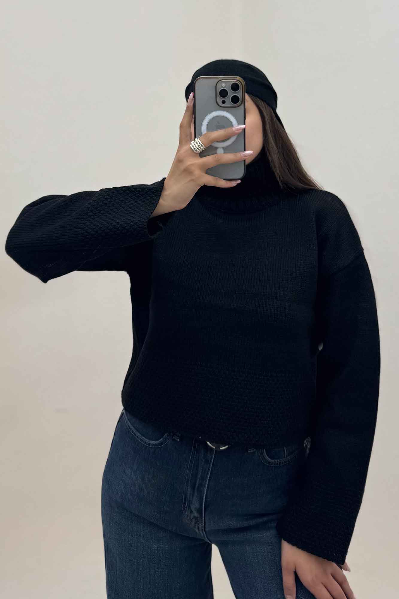 بلوز بافت یقه اسکی کد 466