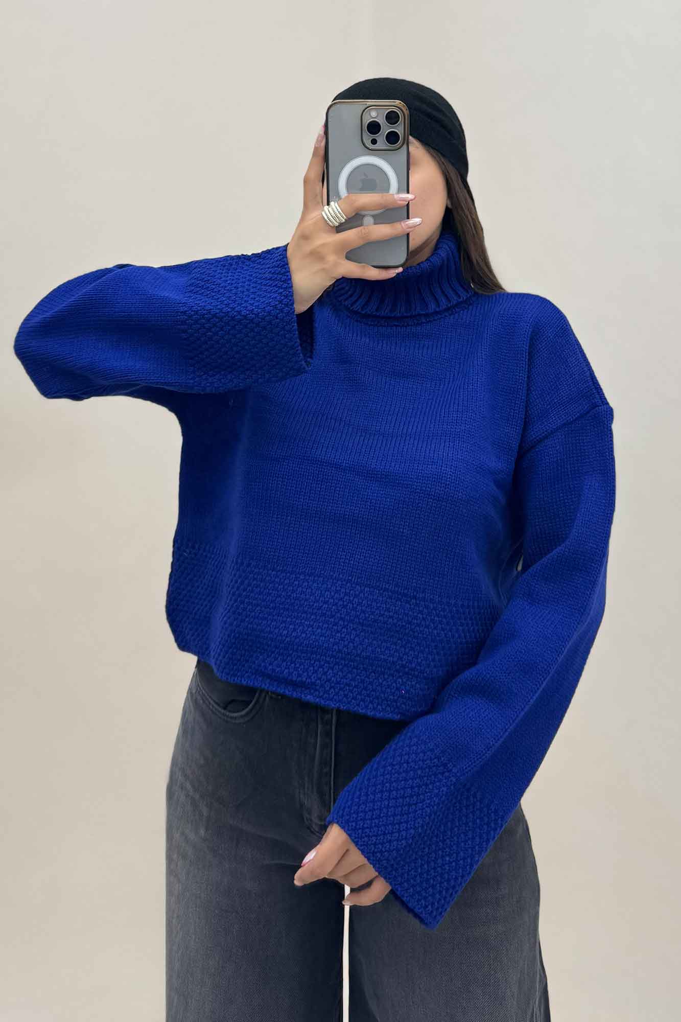 بلوز بافت یقه اسکی کد 466