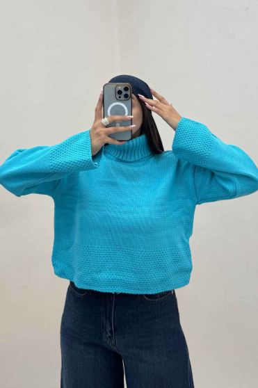 بلوز بافت یقه اسکی کد 466